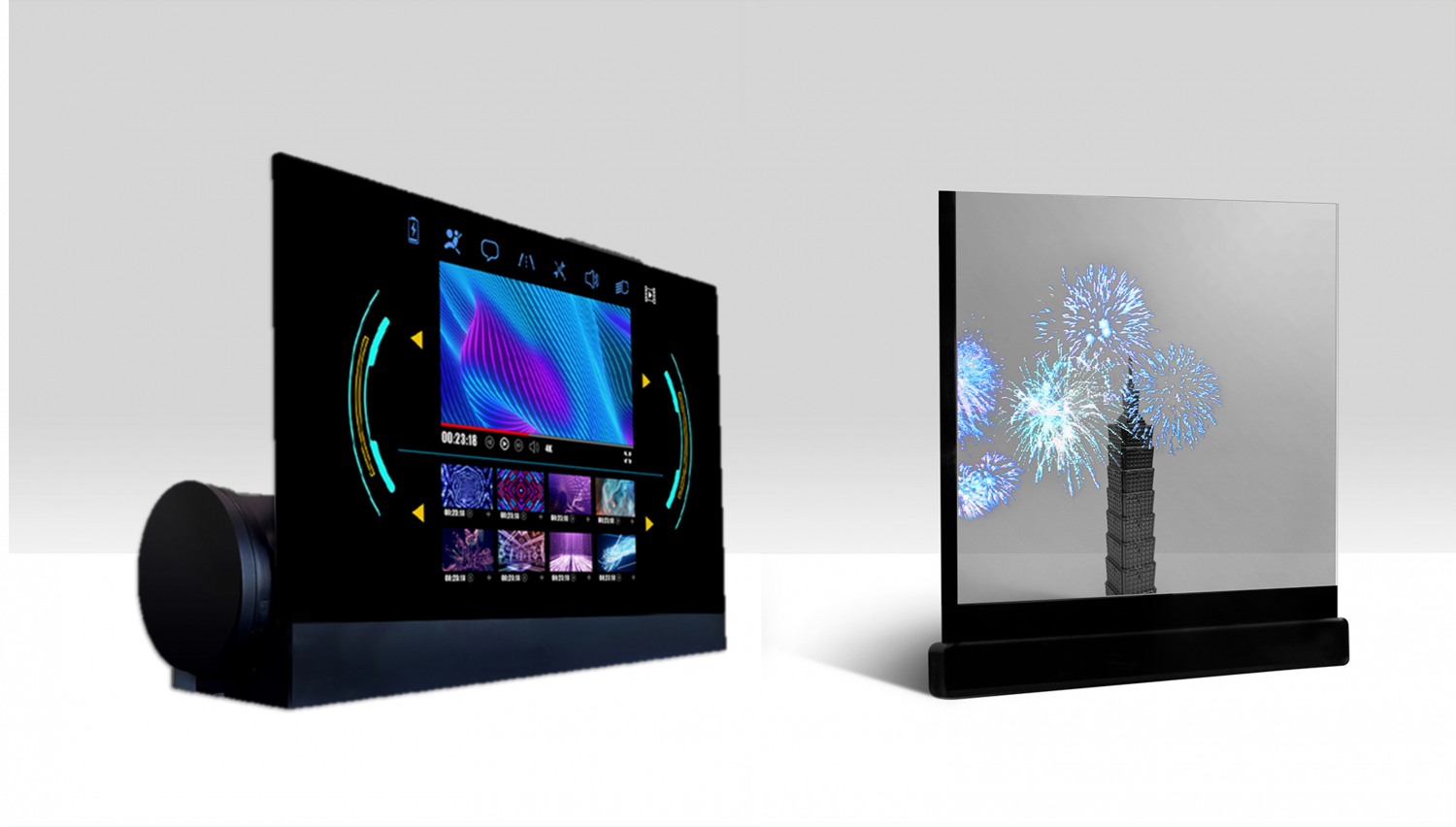 可卷式、折迭性、高透明